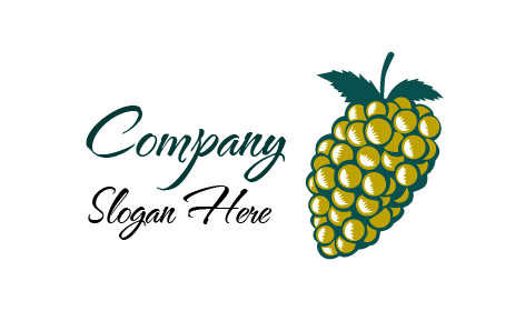 Logotipo De Uvas Verdes Deliciosas