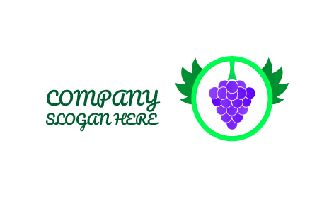 Logotipo De Racimo De Uvas Agrias