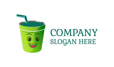 Logotipo de la Mascota de la Vegetación de Bebidas