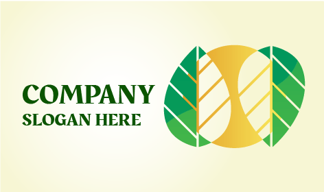 Logotipo De Vegetación De Dos Colores