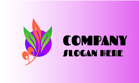 Logotipo De Vegetación De Aceitunas Naranjas