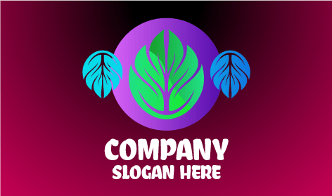 Logotipo De Hojas Verdes Premium