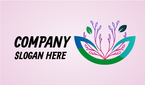 Filizlenen Yapraklar Yeşillik Logosu