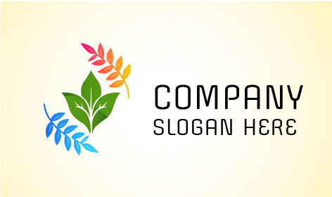 Logotipo De Vegetación Con Tonos Vibrantes