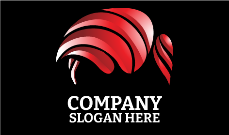 Logotipo De Peluquería Roja de Elite