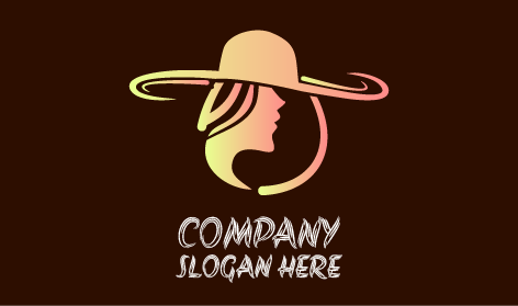 Logo Del Parrucchiere Glam Hat