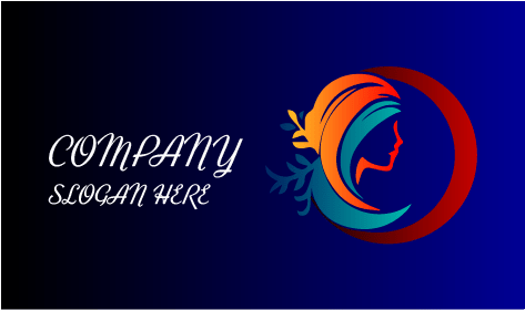 Logo Parrucchiere Stile Foglia