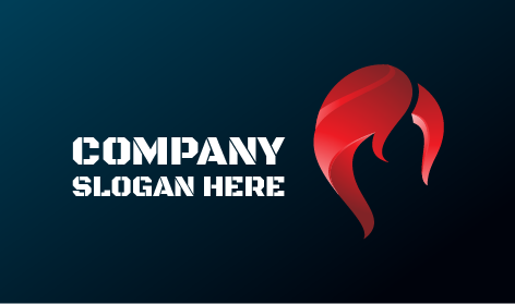 Logotipo De Peluquería De Mechones Deliciosos