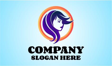 Logo Da Parrucchiere Blu Reale