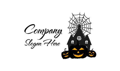 Beleuchtetes Kürbis-halloween-logo