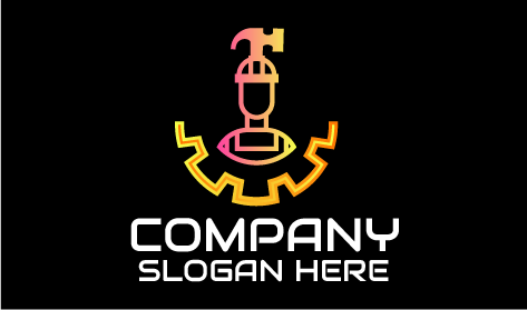 Logotipo Do Faz-Tudo Do Capacete Do Martelo