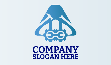 Logotipo De Ferramentas Azuis Do Fz-Tudo