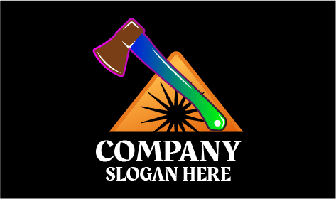 Logotipo De Machado Colorido De Faz-Tudo