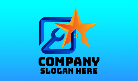 Logotipo Da Estrela Dourada Do Faz-Tudo