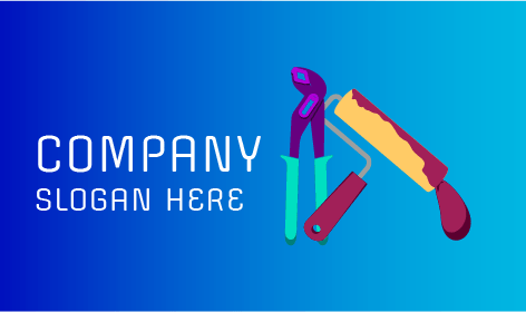 Logotipo Do Rolo De Pintura Do Faz-Tudo