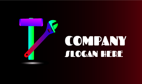 Logotipo Roxo Do Faz-Tudo Do Martelo