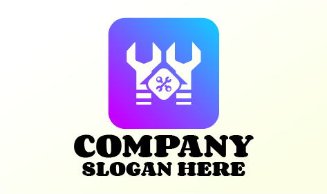 Logotipo Do Faz-Tudo Com Chaves De Torção