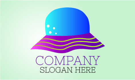 Blaues Eimerhut Logo