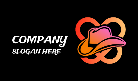 Logo De Chapeau À Bord Plié