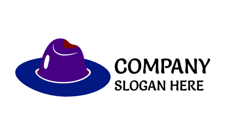 Logo De Chapeau De Couronne Indigo Brillant