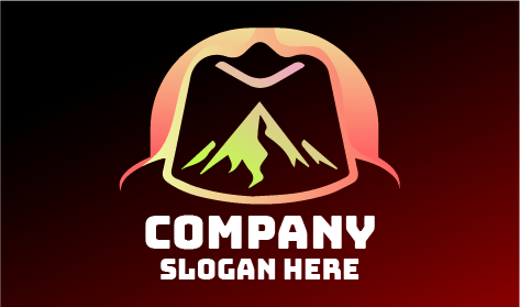 Logo De Chapeau De Voyage En Montagne