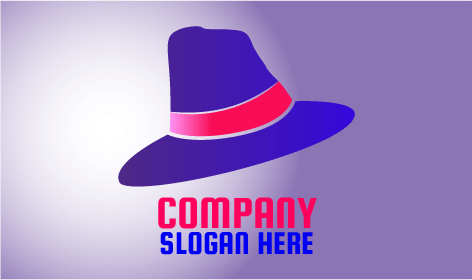 Marineblaues Hut Logo