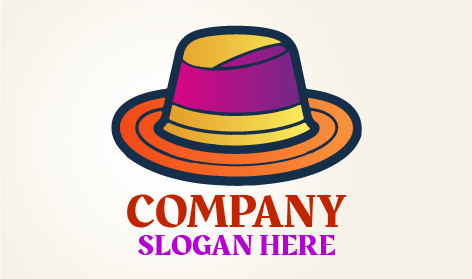 Stilvolles Boater Hut Logo