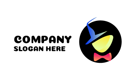 Logo De Chapeau De Masque Jaune