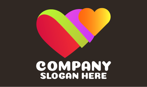 Lindo Logotipo De Coração Embalando