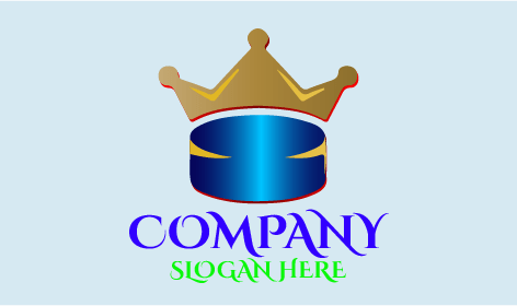 Crowned Hockey Disc Logo