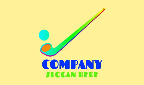 Logo Tongkat Hoki Dinamis