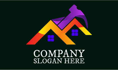 Blue Window Home Improvement Logo