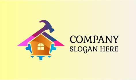 Hitting Hammer Home Improvement Logo