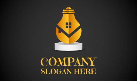 Luxury Gold Home Improvement Logo