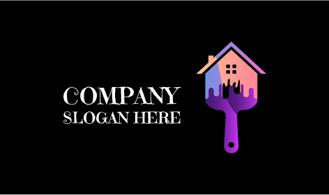Paint Brush Home Improvement Logo