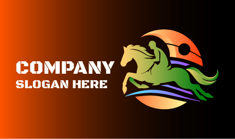 Hermoso Logotipo De Equitación