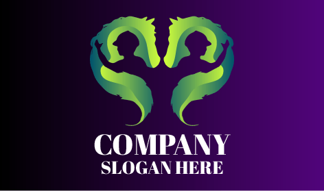 Logotipo De Caballo Abrazando Niña