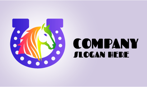 Elegantes Hufeisen Logo