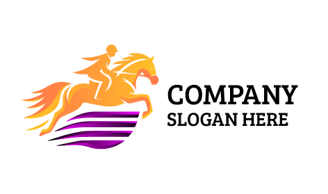 Logotipo De Jinete Emocionado
