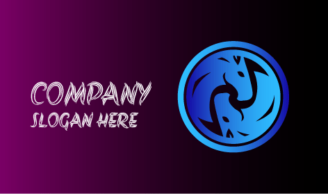 Logotipo Elegante De Establo De Caballos