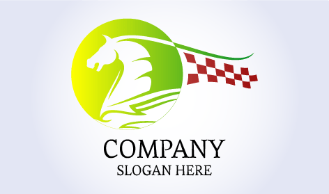 Grünes Logo Des Polo Horse Clubs