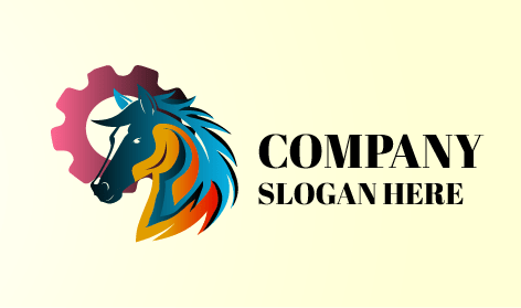 Logotipo De Caballo De Alto Rendimiento