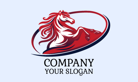 Pferd-Hochsprung-Logo