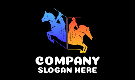 Logotipo De Competición De Equitación