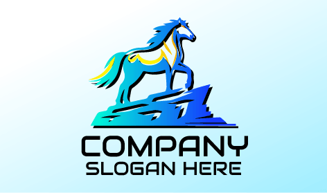 Majestätisches Pferdetierlogo