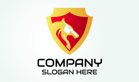 Majestuoso Logotipo De La Cresta Del Caballo