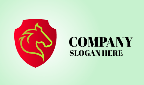 Logotipo De Cresta De Caballo Minimalista