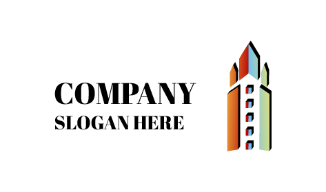 Logo Élégant D'hôtel Gratte-ciel