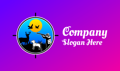 Logótipo Incomparável De Caça À Vida Selvagem