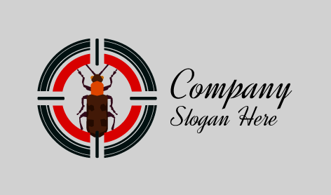Brown Cockroach Hunting Logo